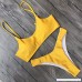 Kimloog Bikini Set Women Push-Up Padded Beach Swimsuit 2 Piece High Cut Summer Bathing Suit Yellow B07B4GLV5Y